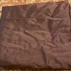 Full length linen curtain